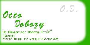 otto dobozy business card